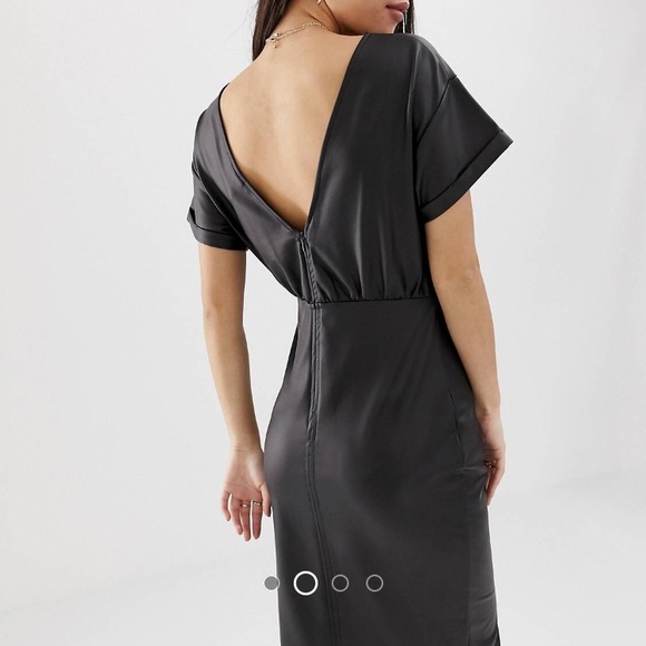 ASOS Dresses & Skirts - Black leather dress (petite)